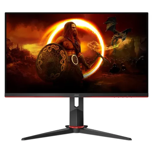 Monitor gamer padrão com ajuste de altura e base em formato de hélice